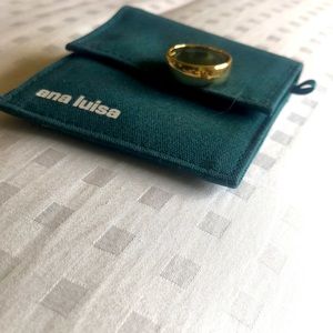 Ana Luisa Wiley Medium Cigar Band Ring - Size 9